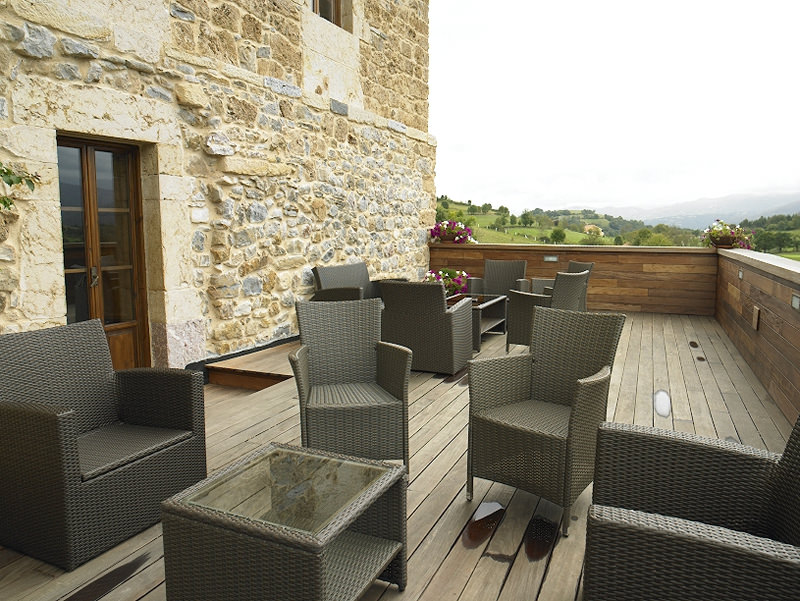 Terraza exterior en madera